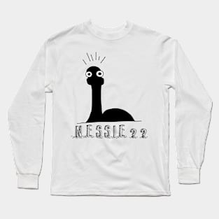 Nessie?? Minimal Loch Ness Illustration Long Sleeve T-Shirt